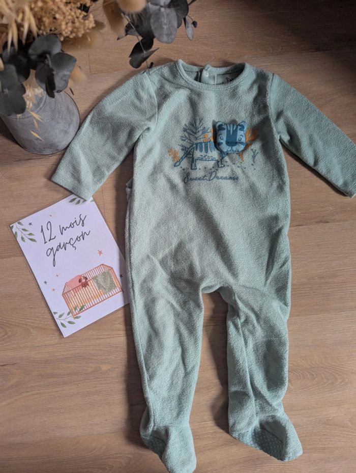 Pyjama velours bleu clair Sweet Dreams 12 mois