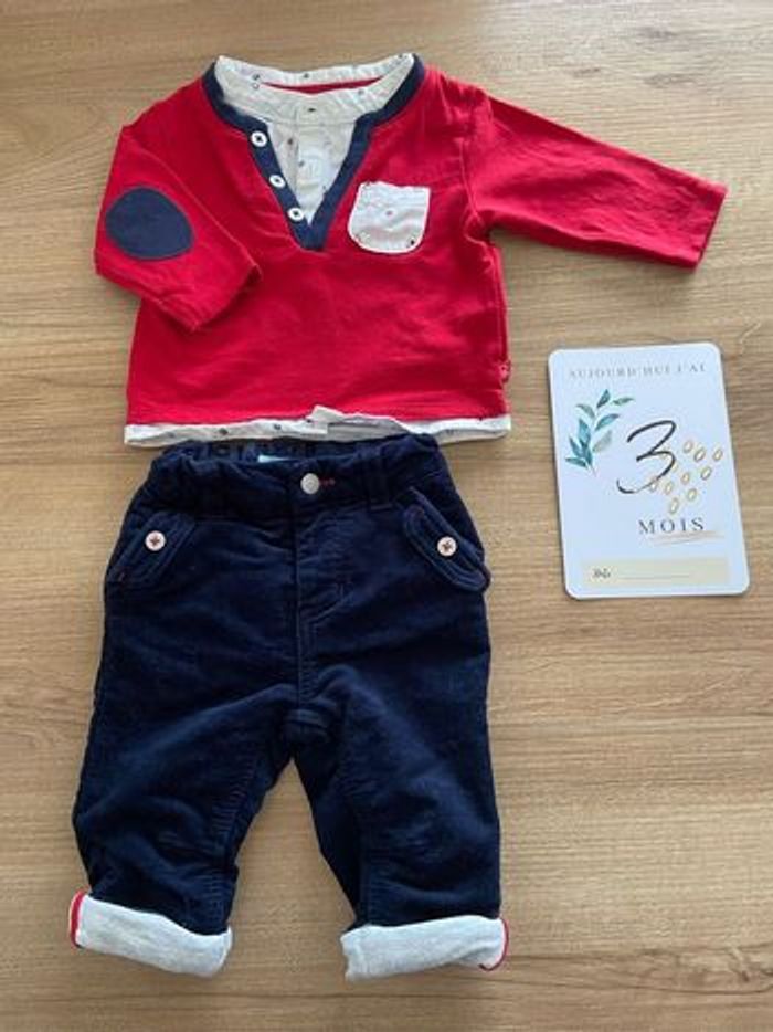 Ensemble pantalon / haut - 3 mois