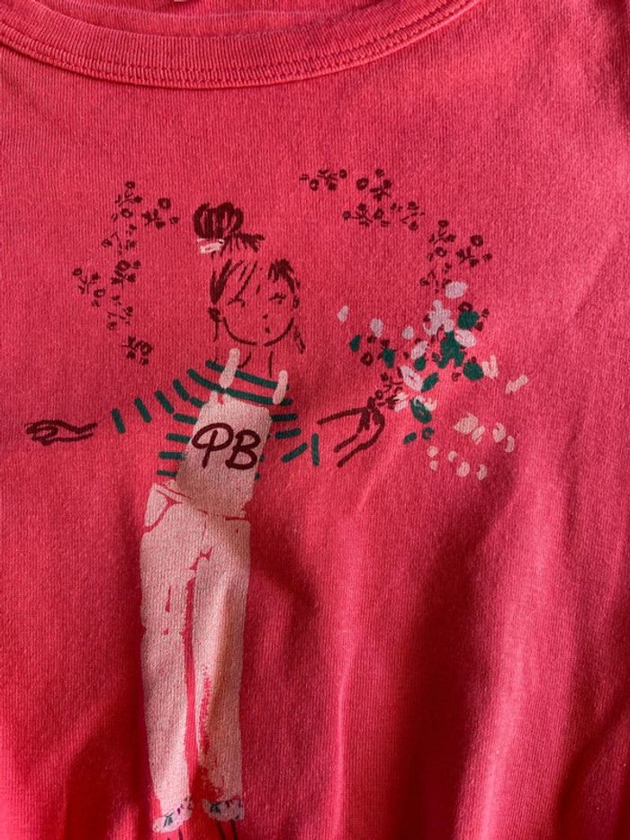 Tee shirt petit bateau 4 ans rose - photo numéro 2