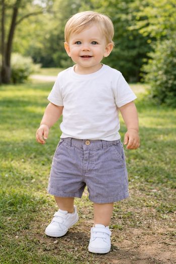 🩳 Short bébé – 18 mois 🤍