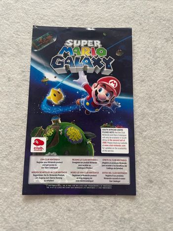 Carte VIP Non Gratté Super Mario Galaxy Nintendo Wii