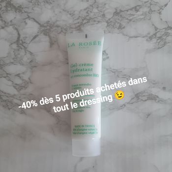 La Rosée gel-crème hydratant au concombre bio 60mL