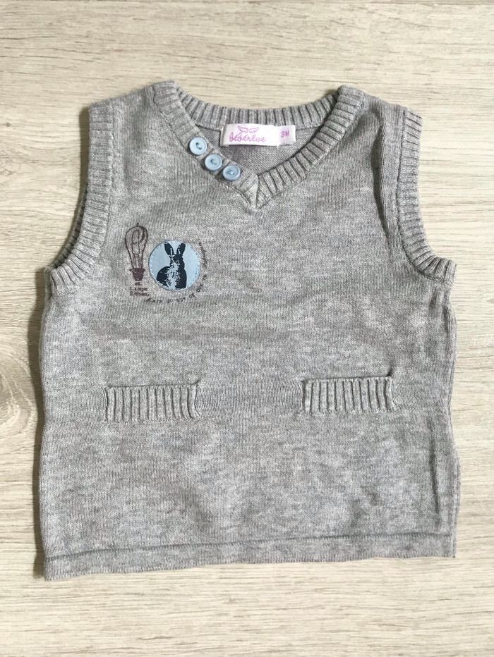 2 gilets 3 mois (Kitchoun-Bébérêve) - photo numéro 3