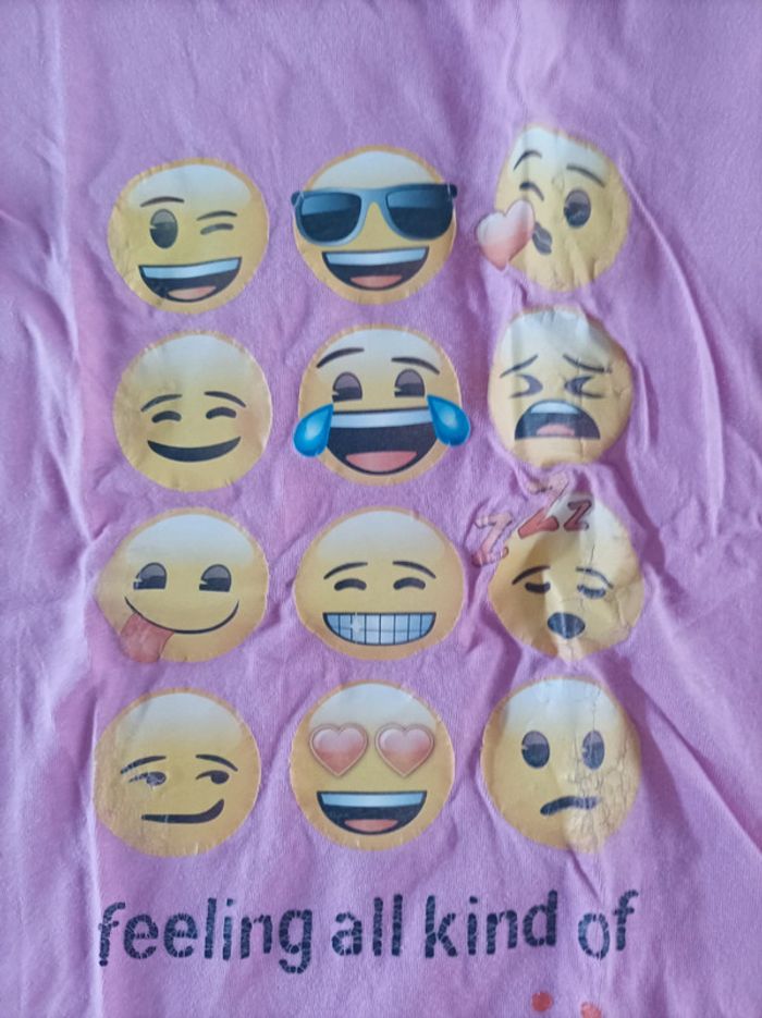 Tee-shirt, 12 ans, Emoji - photo numéro 2