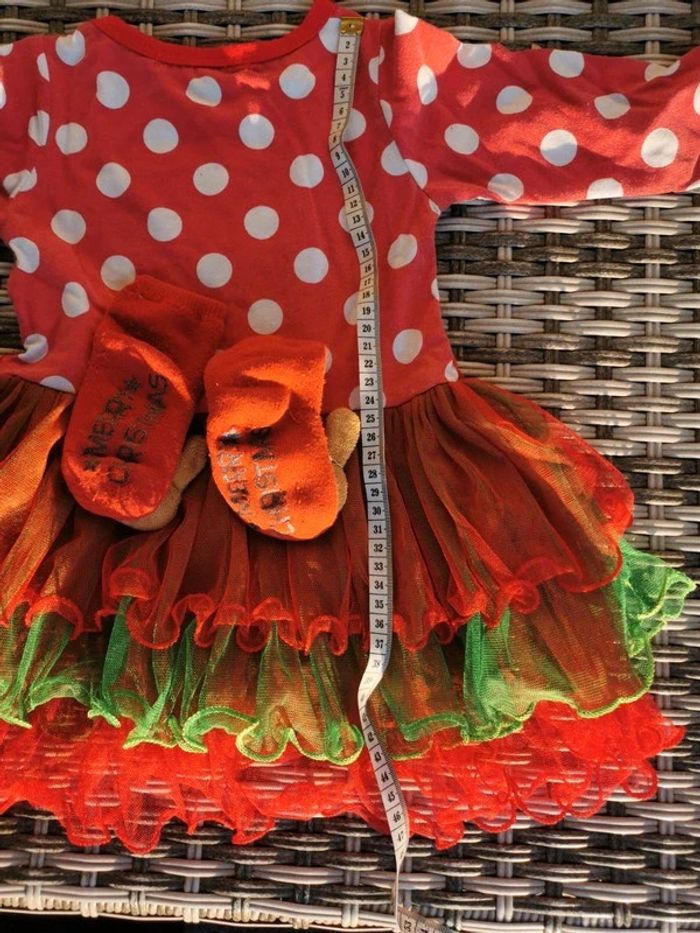 Robe tunique de Noël et chaussons - photo numéro 7