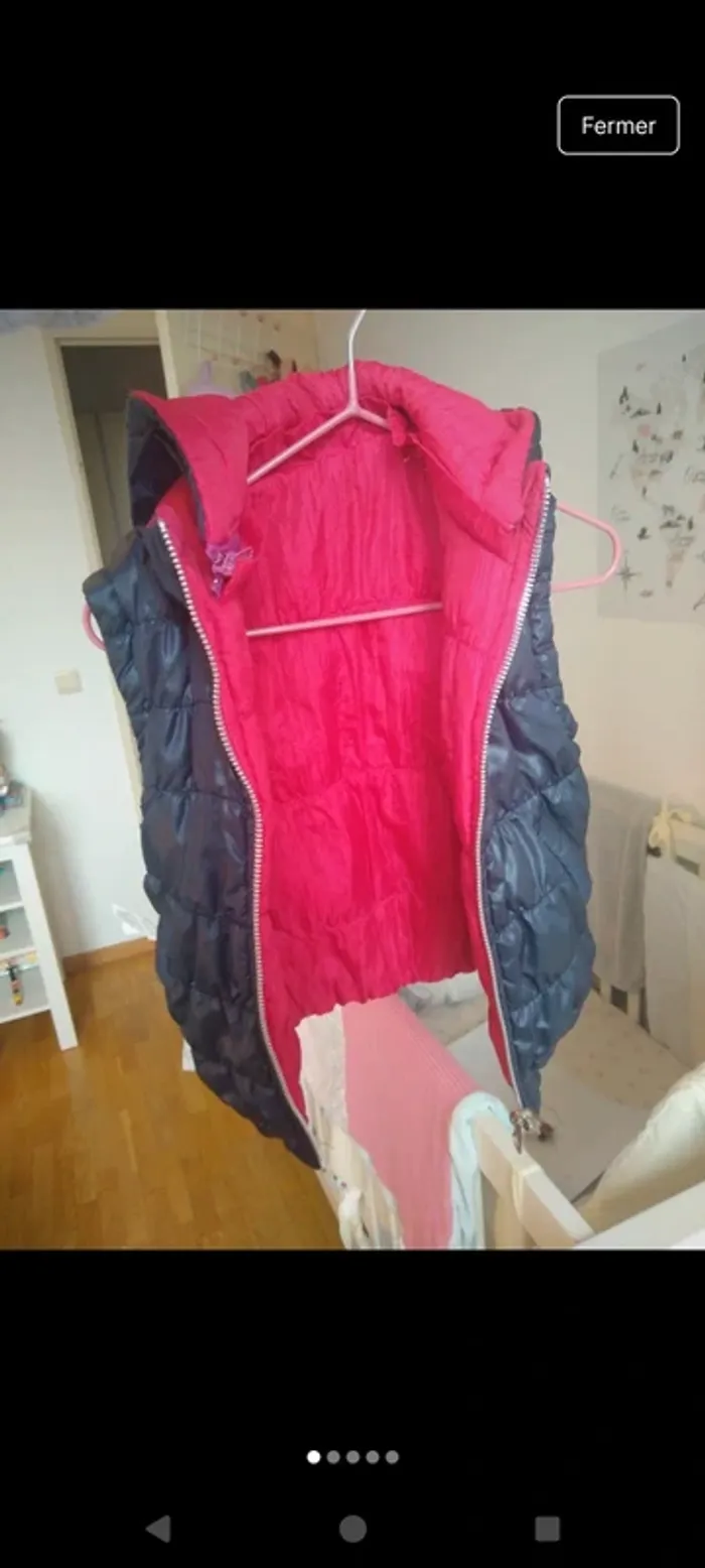 Veste fille sans manches réversible - photo numéro 2
