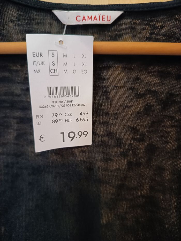 Gilet long d'été noir - photo numéro 2