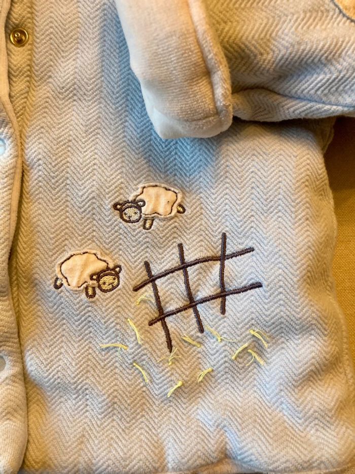 Ensemble veste et combinaison doublée molletonnée 12 mois Petit Boy - photo numéro 4