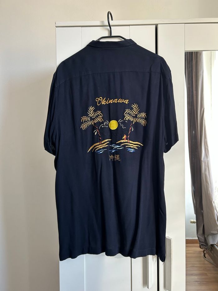 Chemise marine à motifs Homme Zara Taille XL - photo numéro 6