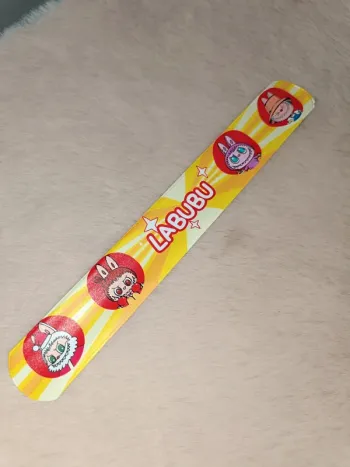 Bracelet à claquer enfant- Labubu- Jaune