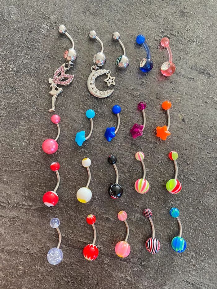 Lot piercings nombril neuf - photo numéro 2