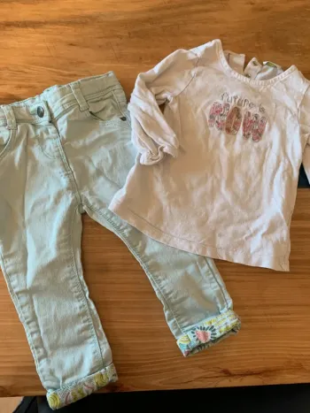 Ensemble tape à l’œil taille 18 mois