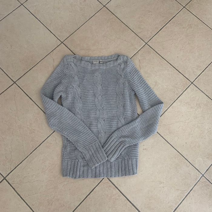 Pull femme gris