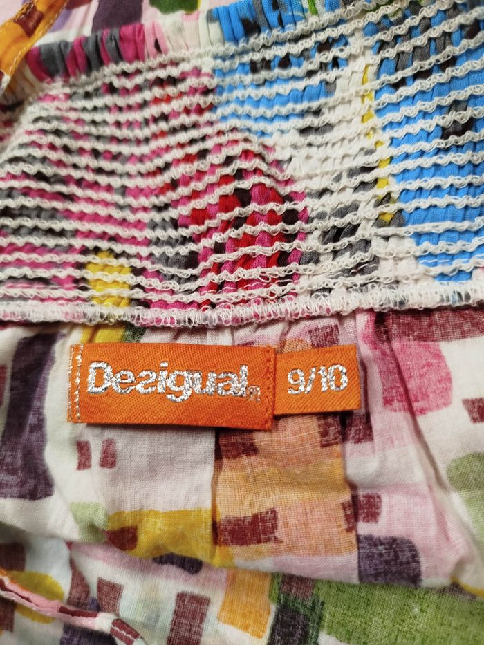 débardeur tunique desigual 9/10 ans fille croisé dos - photo numéro 5