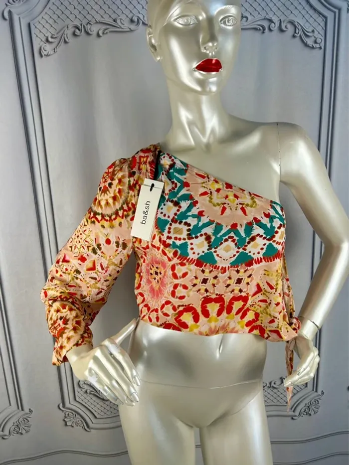 Top Court Rose Ba&sh T.2 / M neuf