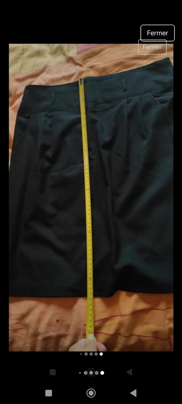 Jupe noire Camaïeu taille 40 - photo numéro 7