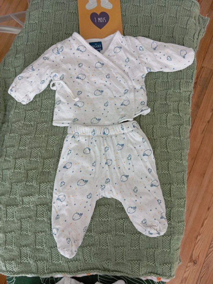 Pyjama 1 mois baleine