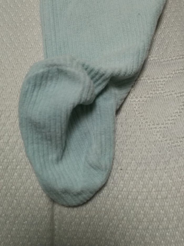 Grenouillère velours bleu marron PB 6m - photo numéro 8