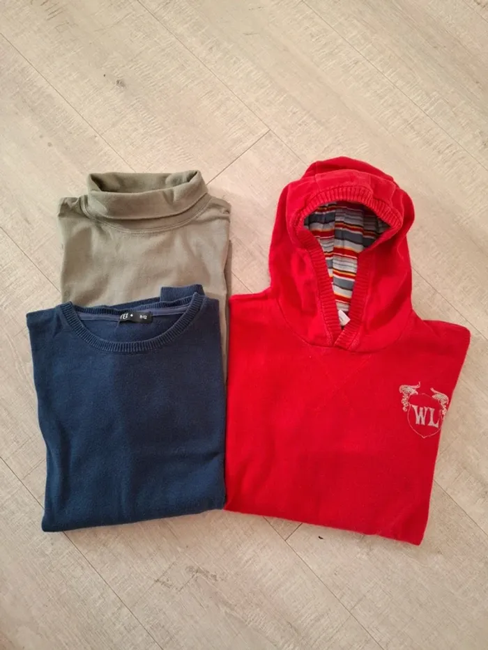 Lot de 3 Pulls garçon 12ans Orchestra Tex 3MY