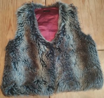 Gilet fourrure sans manches