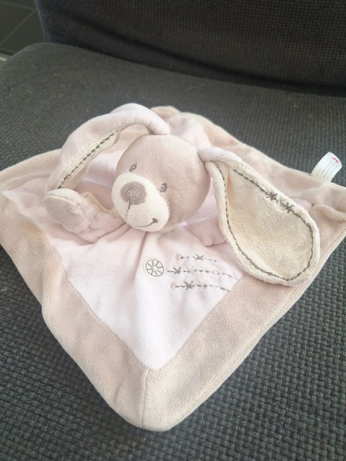 Doudou plat nounours lapin nicotoy - photo numéro 3