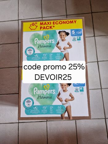 140 couches Pampers Harmonie taille 5
