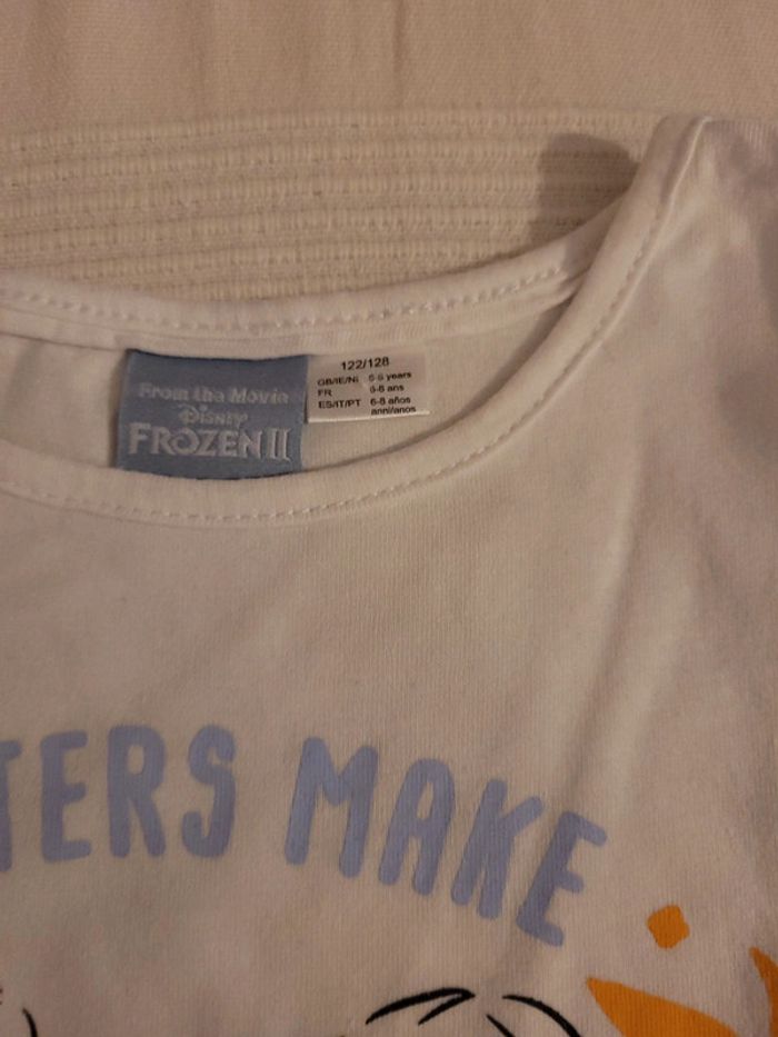 Lot de 2 t-shirts frozen 6/8ans - photo numéro 5