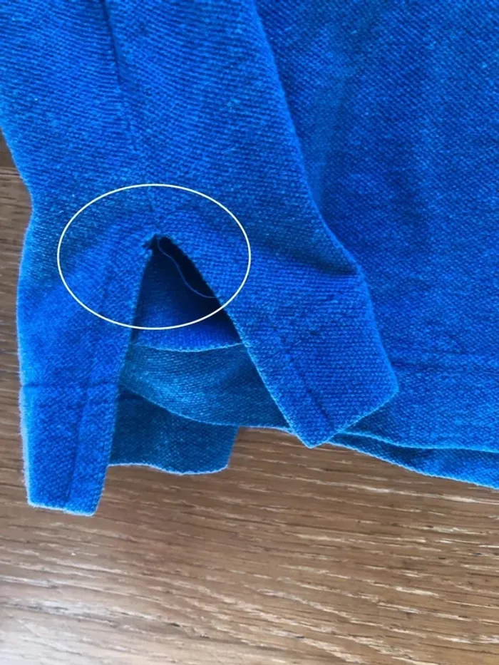 Sergio Tacchini vintage polo bleu L/XL - photo numéro 8