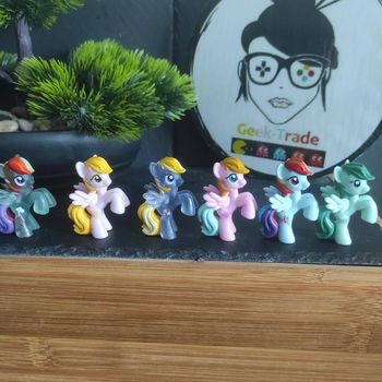 6 My Little Pony G4 blind bag Rainbow Dash Ploomette Honey Rays lily Blossom