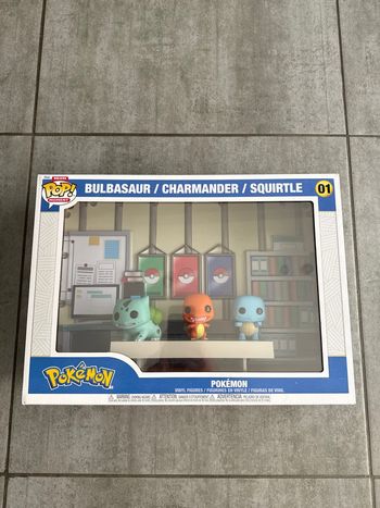 Figurine Funko Pop Deluxe Moment Pokémon Bulbasaur Charmander Squirtle 01