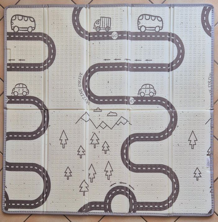 Tapis de parc 120x120cm , tapis de motricité  120 x 120 - photo numéro 2