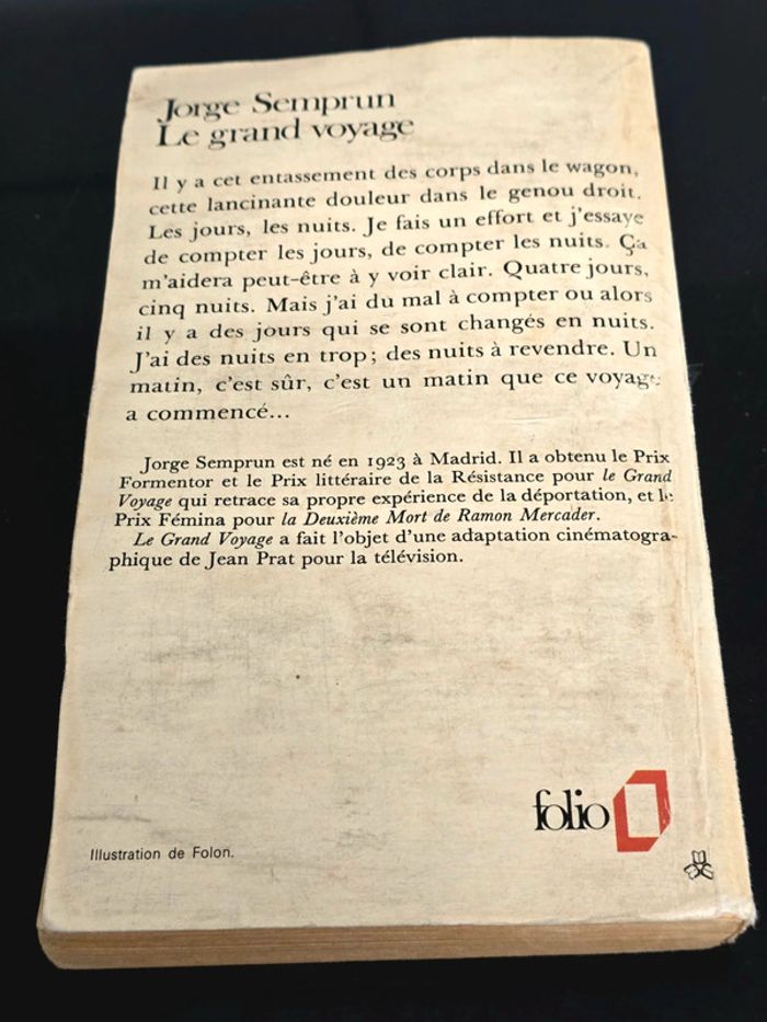 "Le grand voyage " Jorge Semprun - photo numéro 2