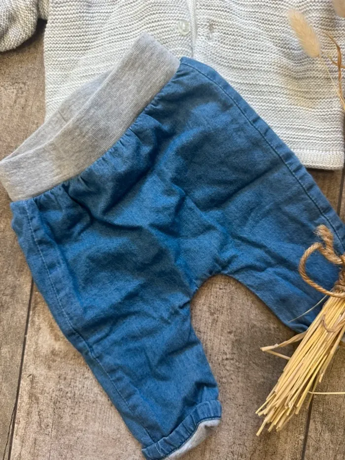 Ensemble veste et pantalon bébé tape à l’œil naissance - photo numéro 2