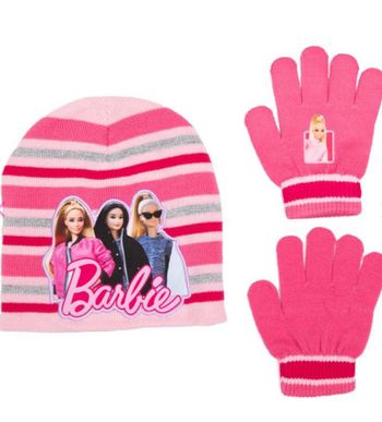 Bonnets gants TAILLE UNIQUE barbie rose  fille  enfants  et  Bonnets gants  ensemble pat patrouille  garçons