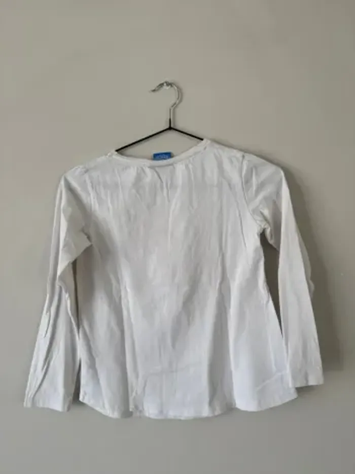 👚 t-shirt à manche longue - la reine des neiges - Disney - 9-10 ans - très bon état - photo numéro 7
