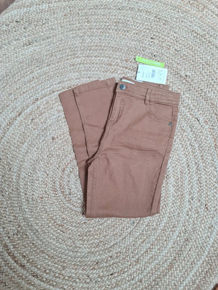 Jeans marron slim 9 ans
