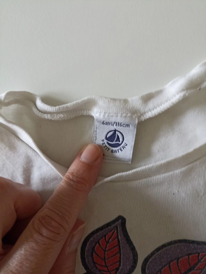 Tee-shirt Petit Bateau 6 ans - photo numéro 2
