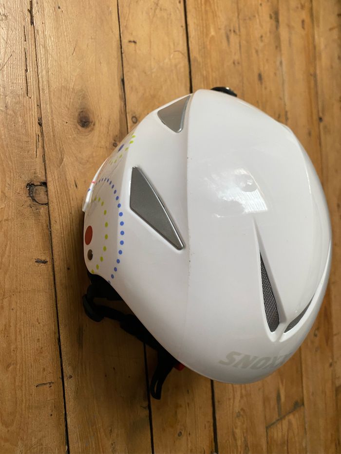 Casque de ski blanc décoré XXS Snoxx - photo numéro 8