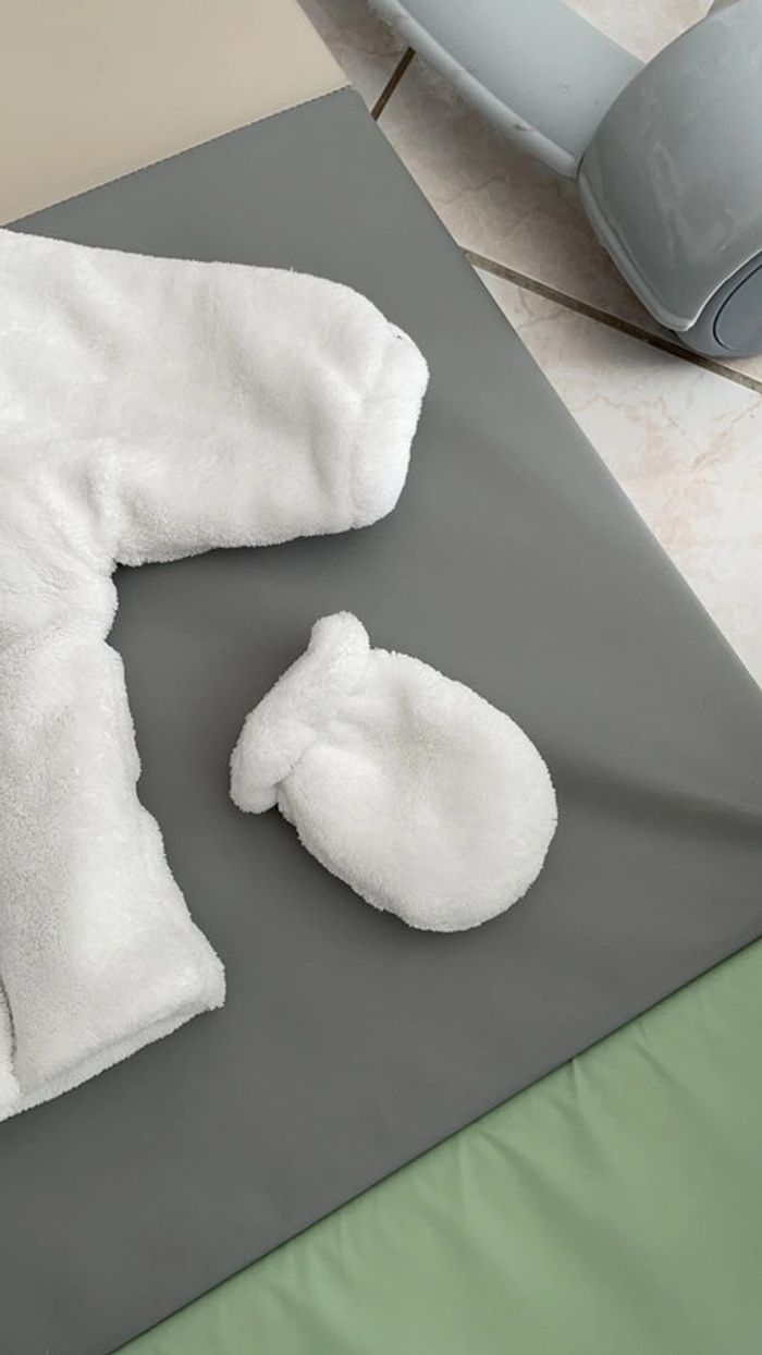 Veste polaire mixte avec gants 3 mois - photo numéro 4