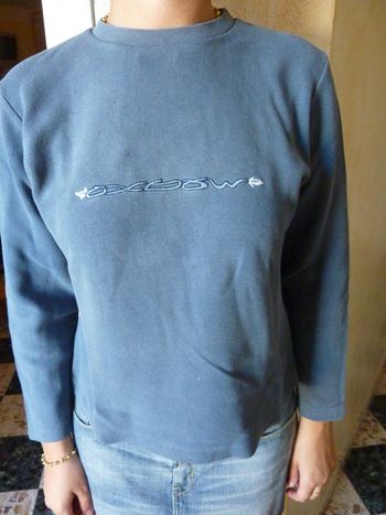 pull oxbow bleu pétrole T38
