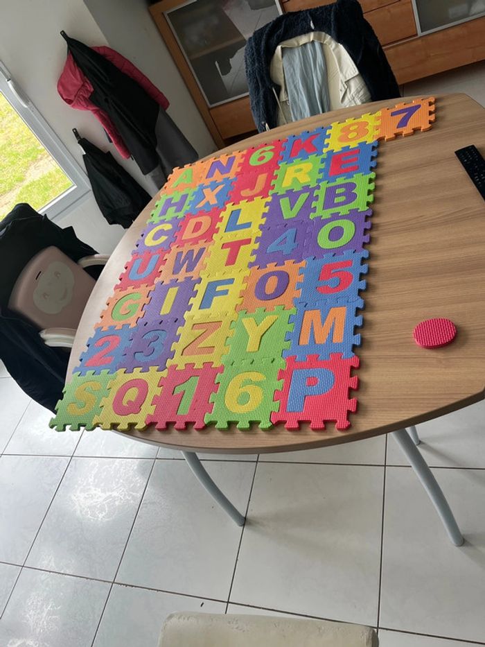 Tapis en mousse petit carreau - photo numéro 2