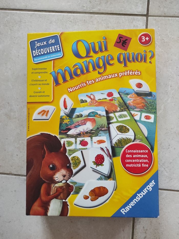 Jeux éducatifs "Qui mange quoi"