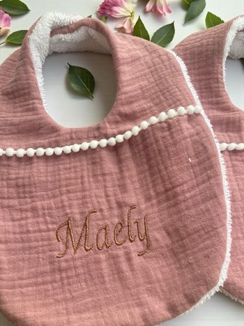 Bavoir personnalisable – Doux pratique et épais. 
