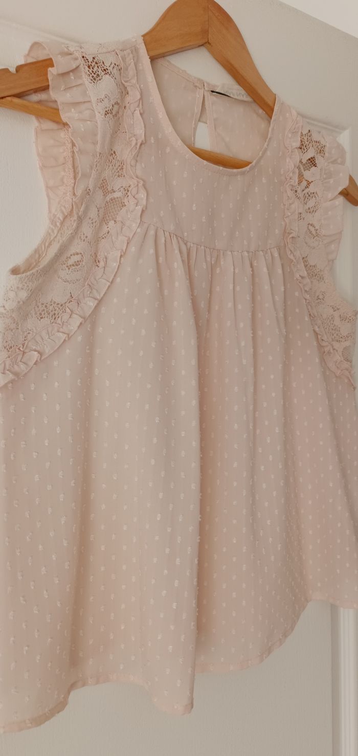 Top Sans Manches Rose Nude NafNaf Femme - photo numéro 3