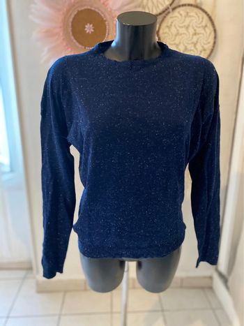 Pull bleu argenté Camaieu