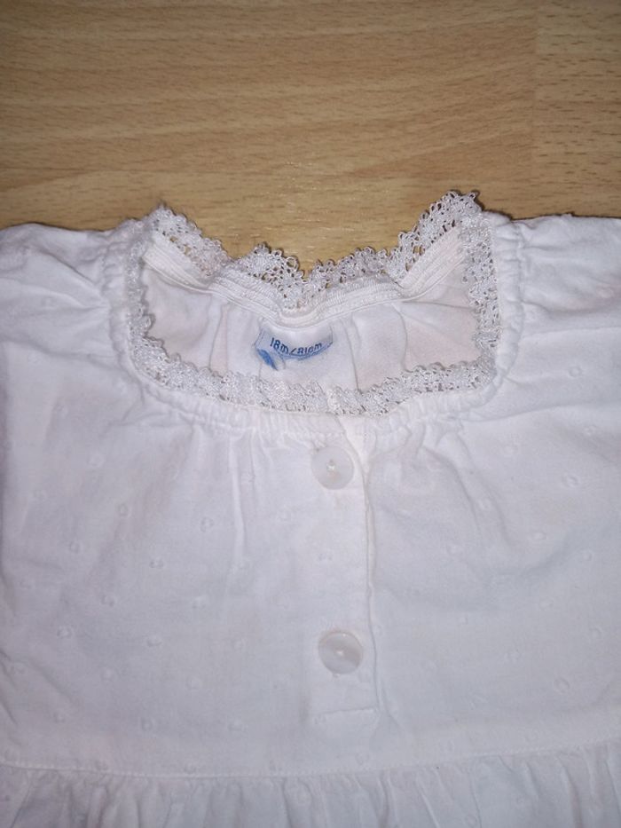 Robe blanche Petit Bateau 18 mois Excellent état - photo numéro 3