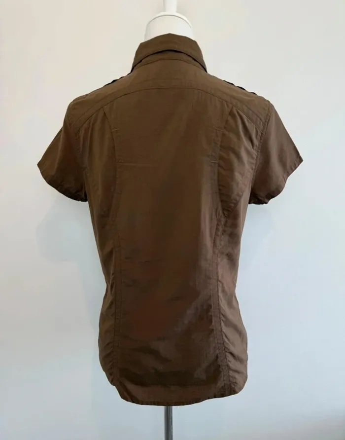 Chemise de randonnée The North Face marron manches courtes taille M - photo numéro 5