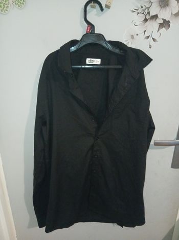 Chemise garçon noir 