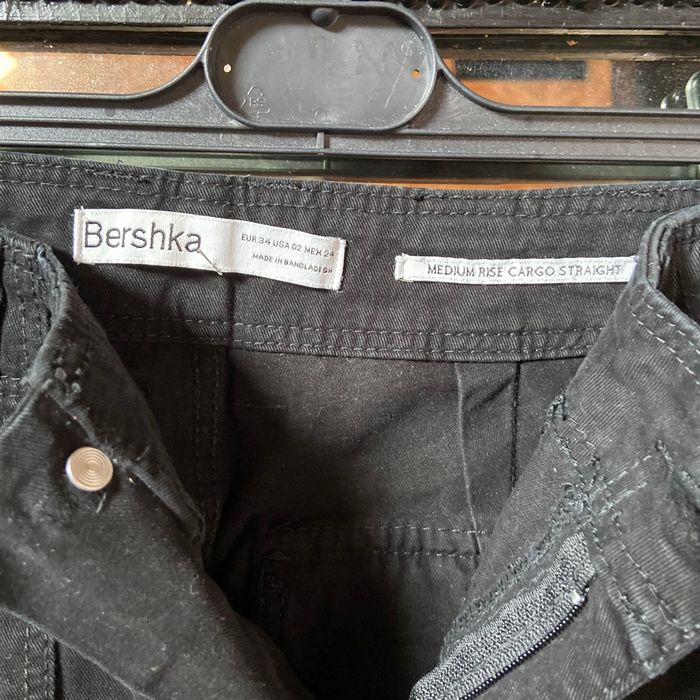 Pantalon cargo droit noir - photo numéro 2