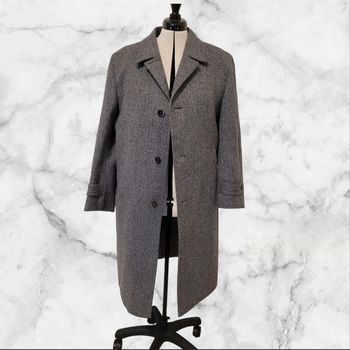 Manteau long laine vintage